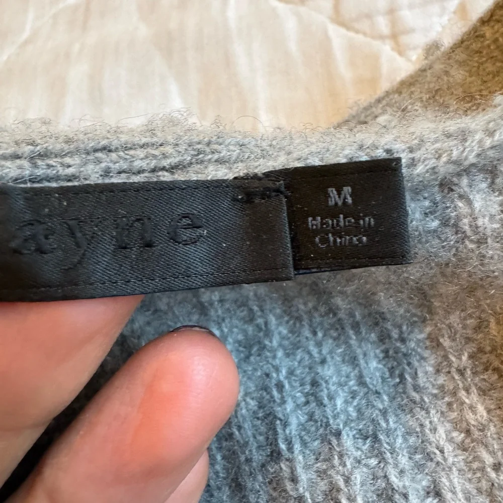 Jenni Kayne Gray Cocoon Cashmere Cardigan - Picture 6 of 8